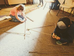 Engineering giant catapults with kids