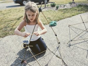 creating a giant catapult with slingshot elastic