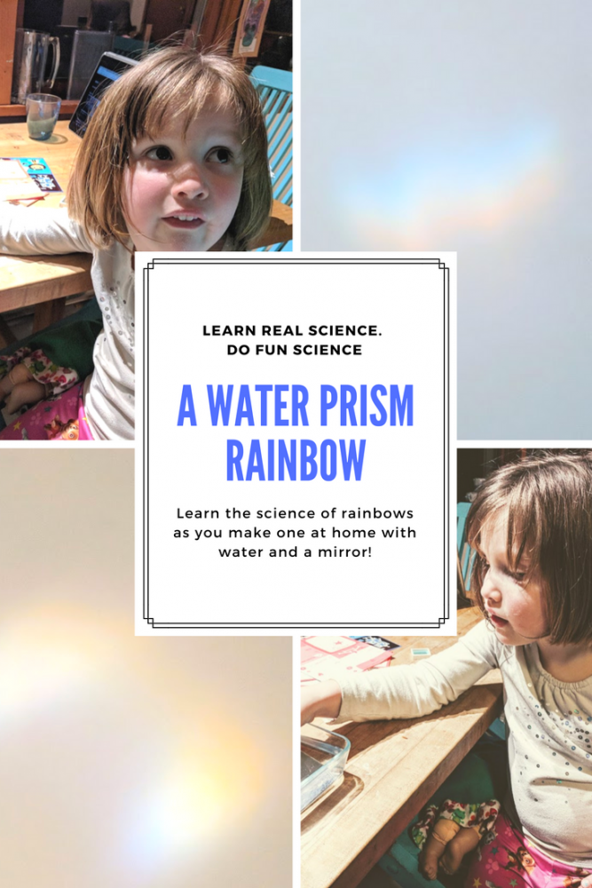 water prism how to make a rainbow